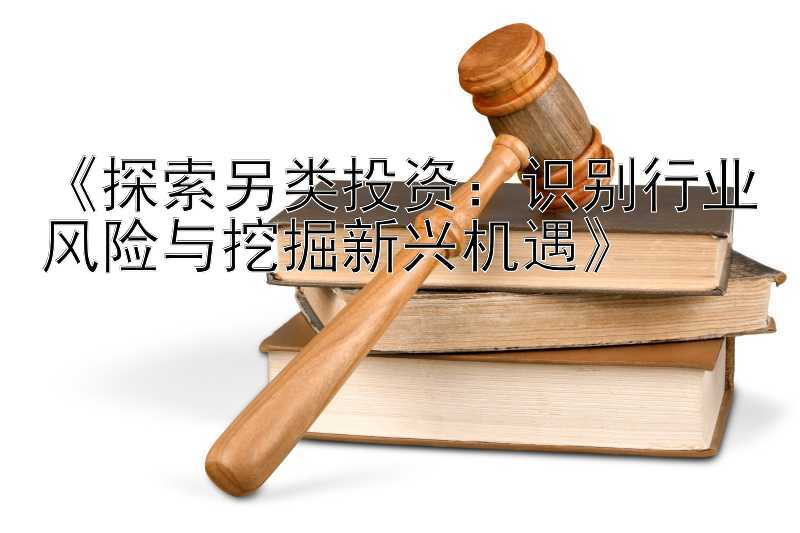 《探索另类投资：识别行业风险与挖掘新兴机遇》